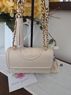 Tory Burch Flemming  Convertable Shoulder Bag with Tassel